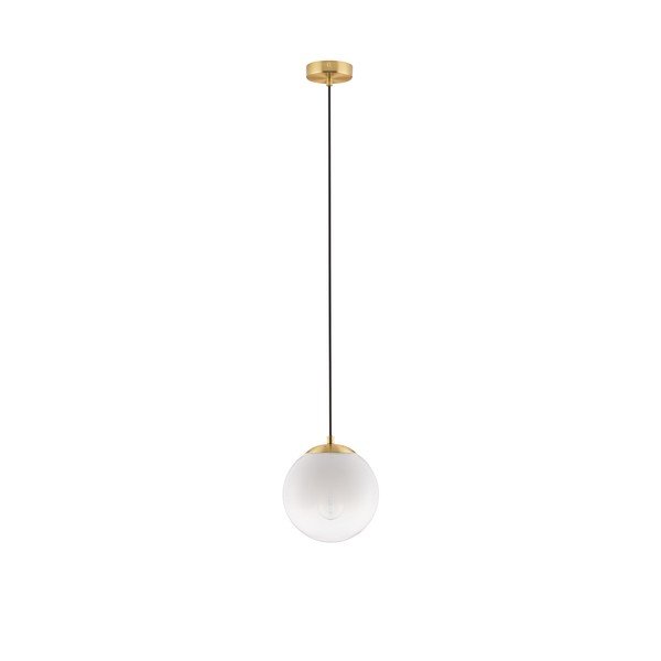 Biała/w kolorze złota szklana lampa wisząca ø 20 cm Vita – Nova Luce