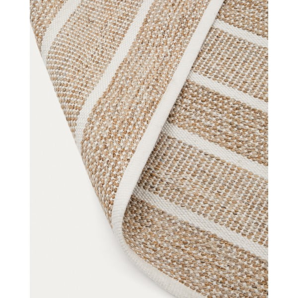Beżowy dywan odpowiedni na zewnątrz z włókien z recyklingu 200x300 cm Desni – Kave Home-image-1