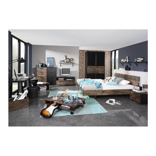 Szafka nocna z 3 szufladami Rauch Sumatra-image-2