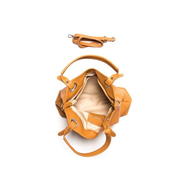 Torebka skórzana Elegant Cognac-image-3