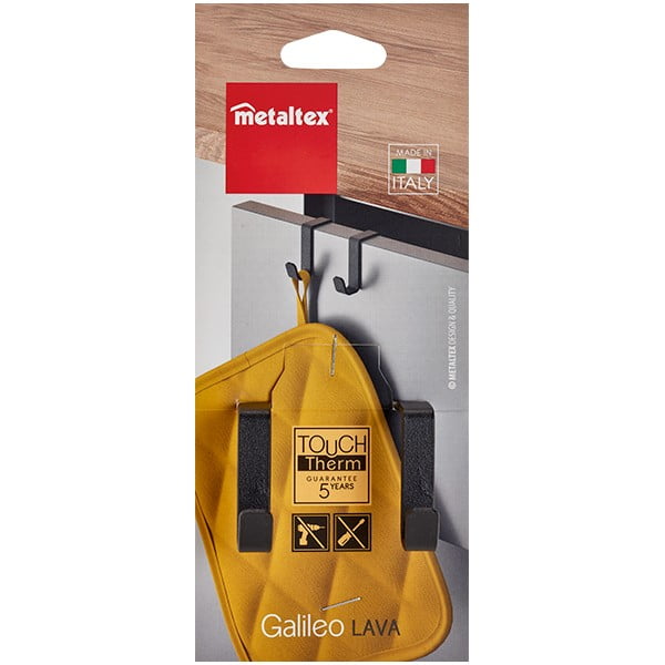 Czarny podwójny haczyk Metaltex Galileo Lava-image-3