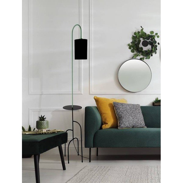 Zielono-czarna lampa stojąca (wysokość 175 cm) Ravello – Candellux Lighting-image-1