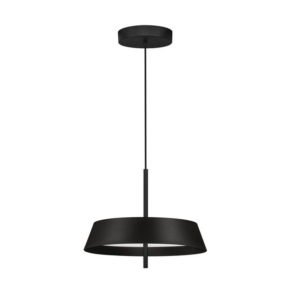 Aluminiowa lampa wisząca LED ze ściemniaczem w kolorze matowej czerni ø 45 cm Velio – Nova Luce
