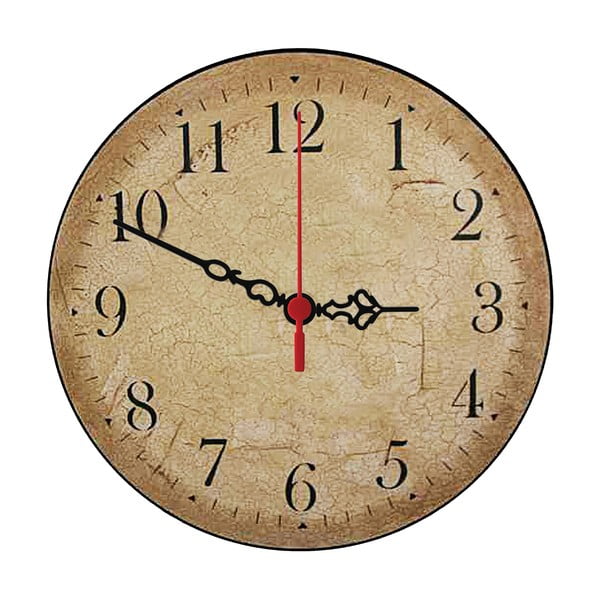 Zegar ścienny Beige Times, 30 cm