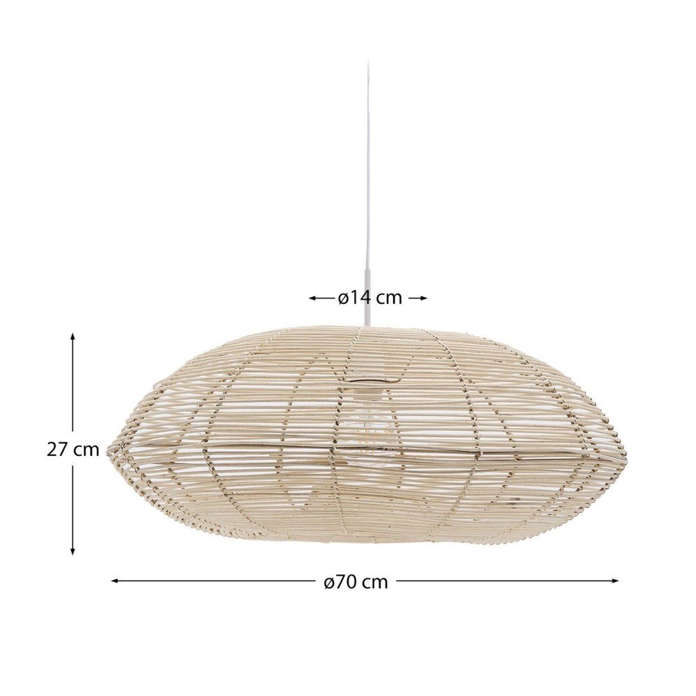 Rattanowy abażur ø 70 cm Flaro – Kave Home (zdjęcie 6)