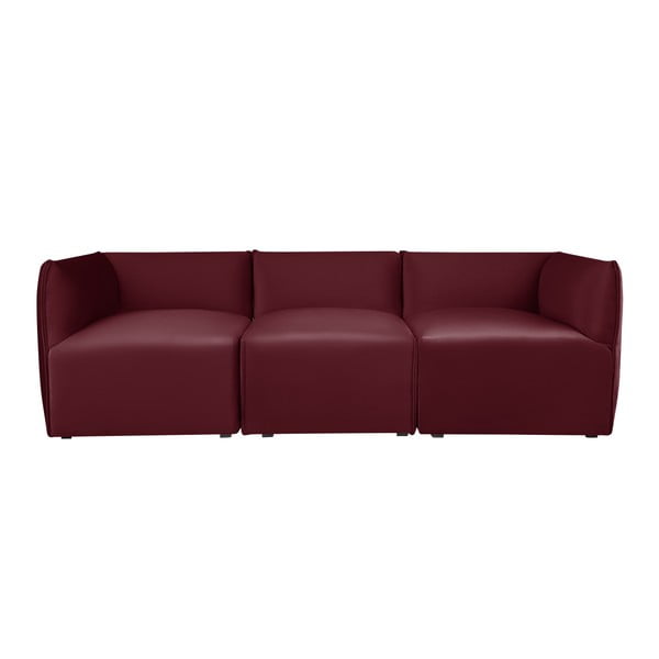 Bordowa modułowa sofa 3-osobowa Norrsken Ebbe