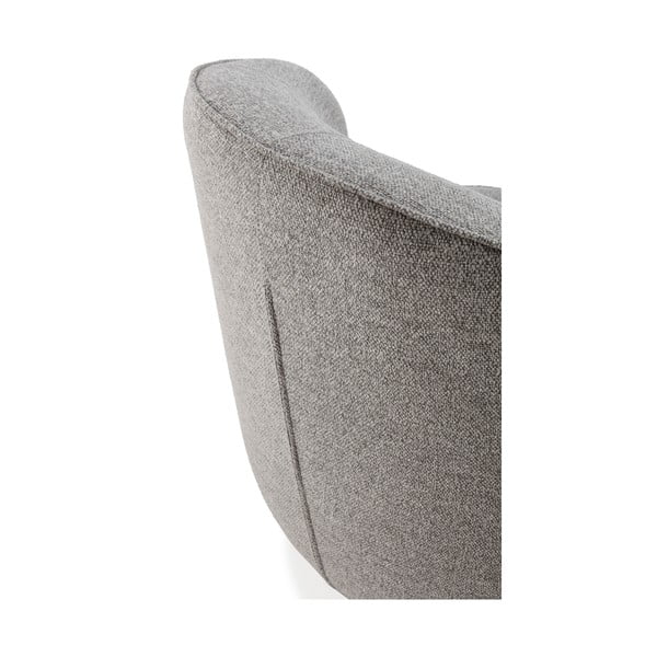 Jasnoszary obrotowy fotel Edna – MOME-image-4