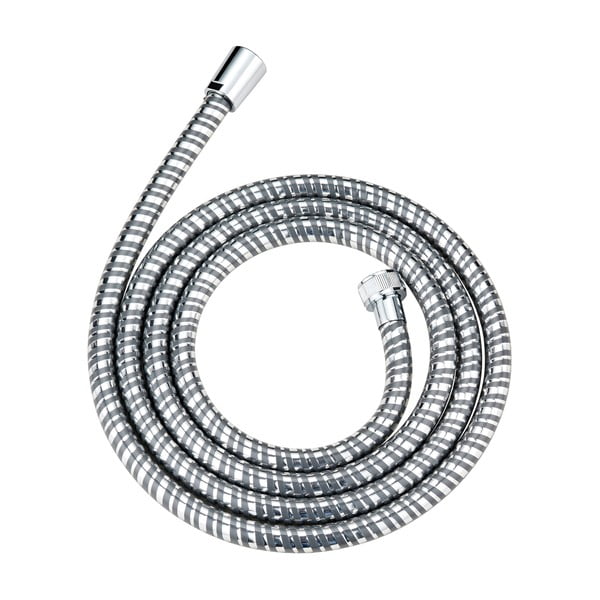 Słuchawka prysznicowa z wężem w kolorze srebra z połyskiem Basic Line – Wenko-image-2