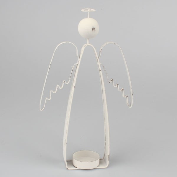 Metalowy świecznik w kształcie anioła Dakls