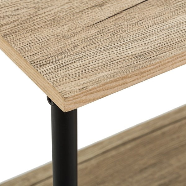 Czarny zestaw do przedpokoju w dekorze dębu – Casa Selección-image-1