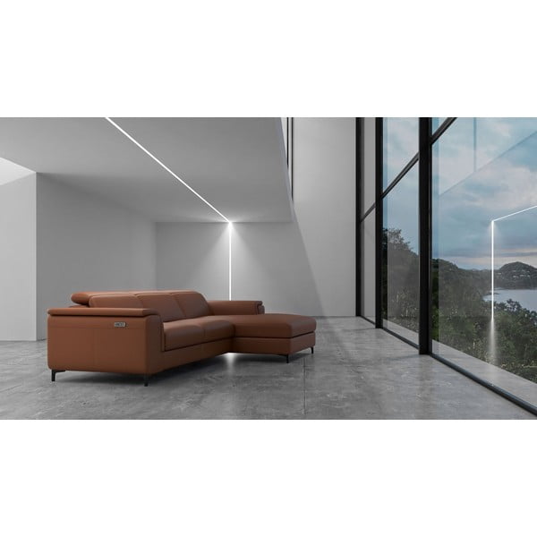 Koniakowy skórzany narożnik (prawostronny) Brito – MESONICA-image-1