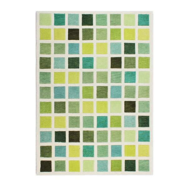Zielony dywan Flair Rugs Illusion Abstract Blocks, 120x170 cm