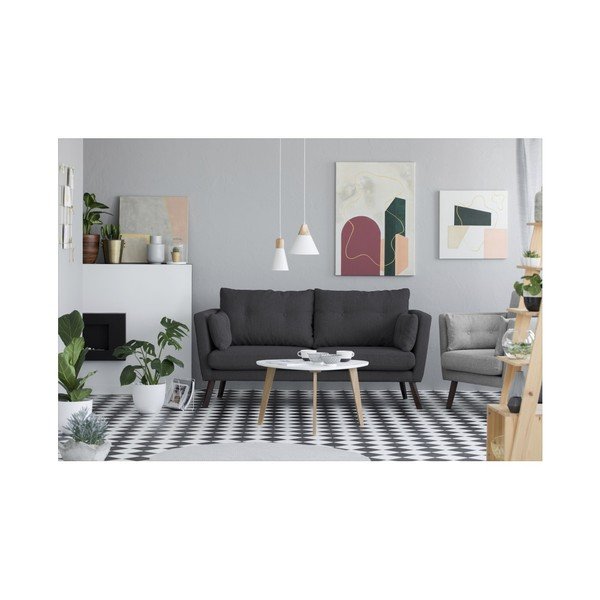 Ciemnoszara sofa 3-osobowa Mazzini Sofas Elena-image-2
