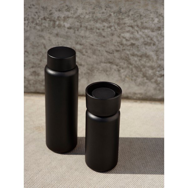 Czarny kubek termiczny ze stali nierdzewnej 400 ml Singles – Zone-image-1