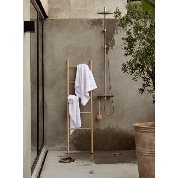 Biały bawełniany ręcznik frotte 50x100 cm Sauna – Zone-image-1