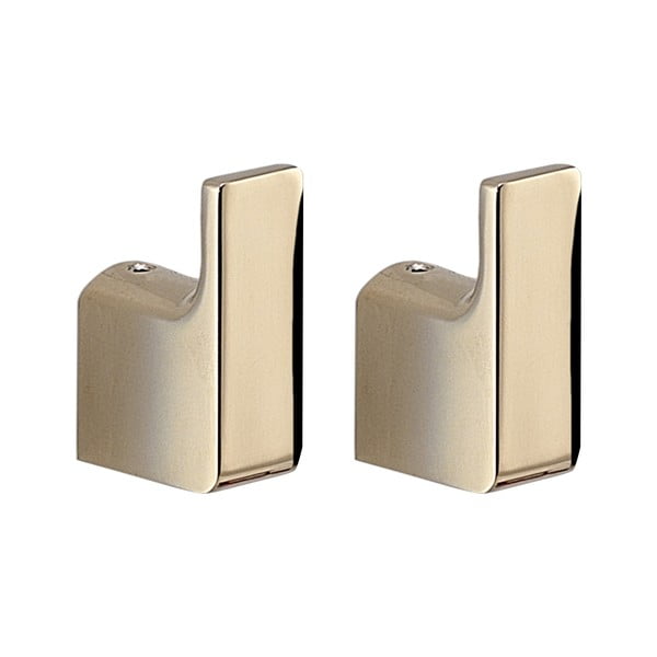 Ścienne metalowe haczyki zestaw 2 szt. w kolorze złota Gedy Pirenei – Sapho