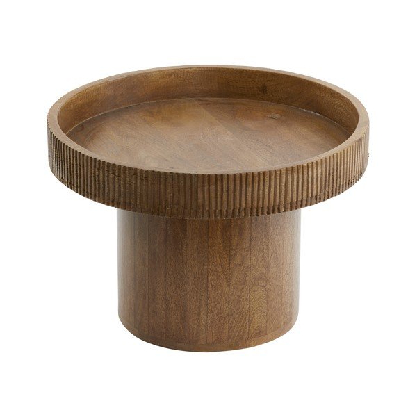 Okrągły stolik z litego drewna mango ø 50 cm Kalomo – Light & Living-image-3