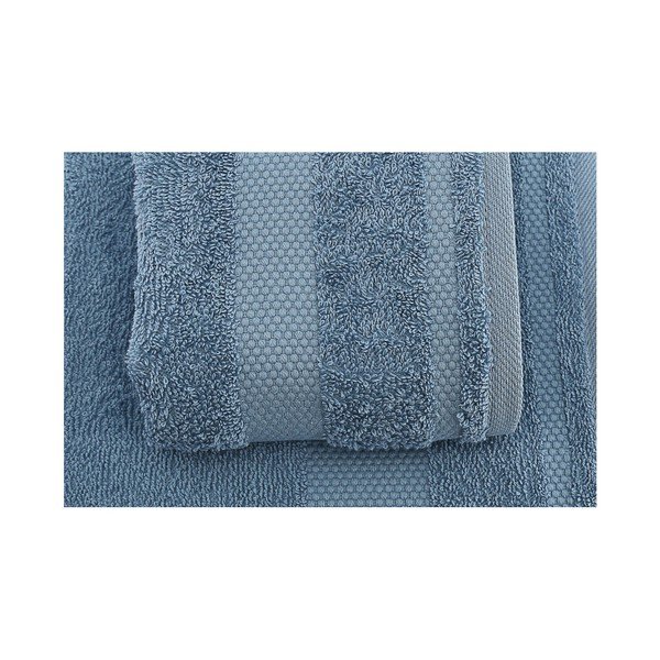 Zestaw 2 niebieskich ręczników Clio -image-1