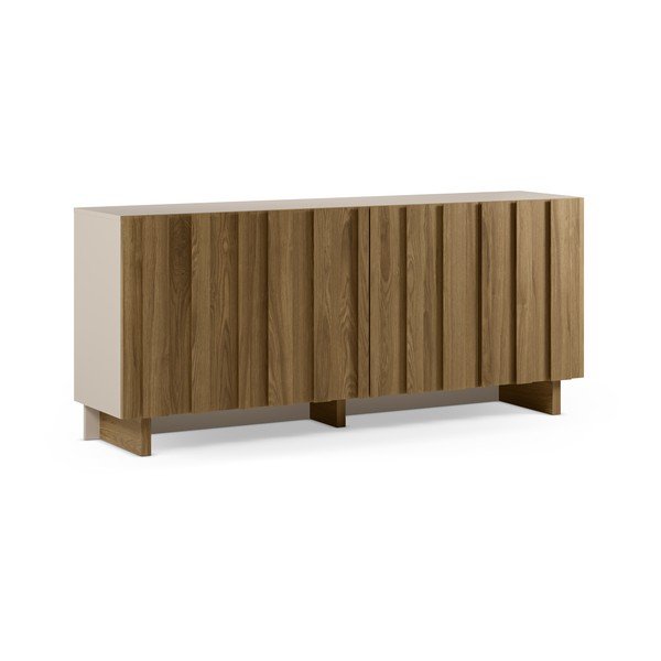 Kremowa/w naturalnym kolorze komoda z litego drewna sosnowego 180x78x43 cm Marlo – Marckeric