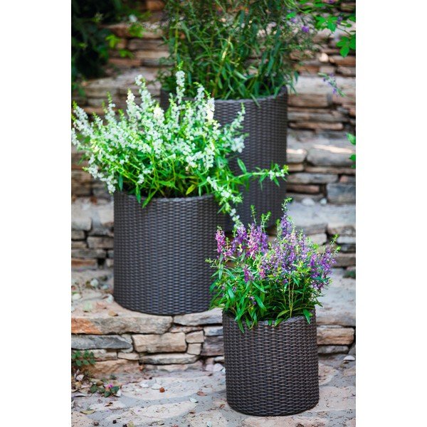 Ciemnoszara doniczka Keter Planter, ø 35 cm-image-1