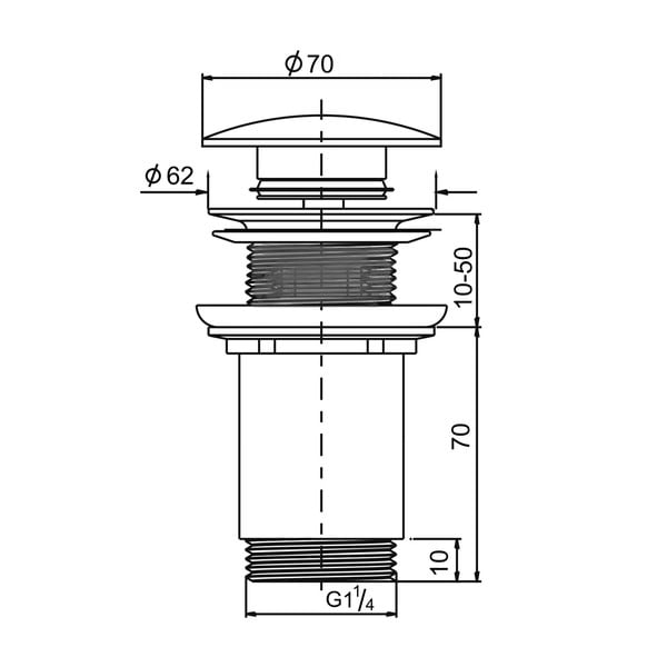 Korek do umywalki – Sapho-image-2