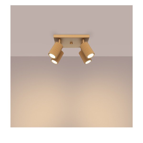 Lampa punktowa w kolorze złota 25x25 cm Gleam – Sollux-image-2