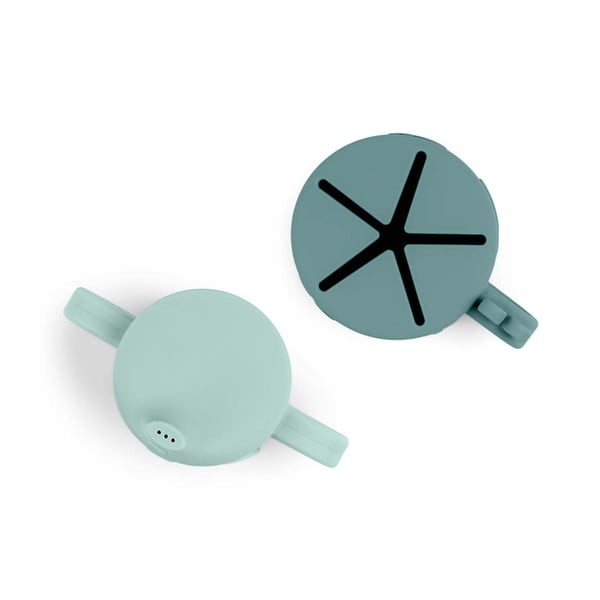 Zestaw niebieskiego kubka do picia i kubka na przekąski 0,12 l Friends – Done by Deer-image-2