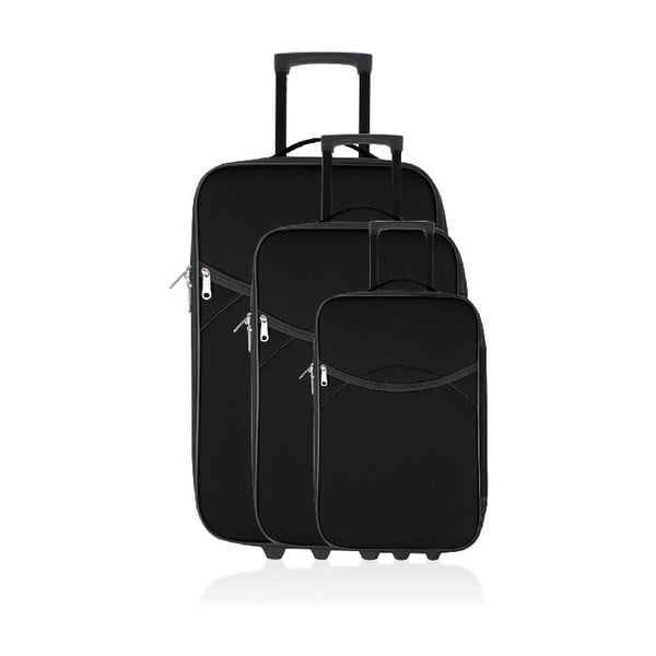 Zestaw 3 walizek podróżnych Classic Black