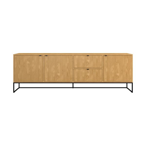 Niska komoda w dekorze dębu 235x76 cm Bali – Tenzo
