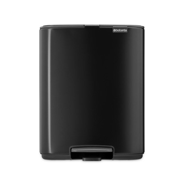 Stalowy kosz na śmieci z pedałem w kolorze matowej czerni 12 l Bo – Brabantia-image-4