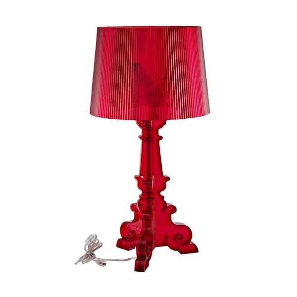 Lampa stołowa Florencia, czerwona