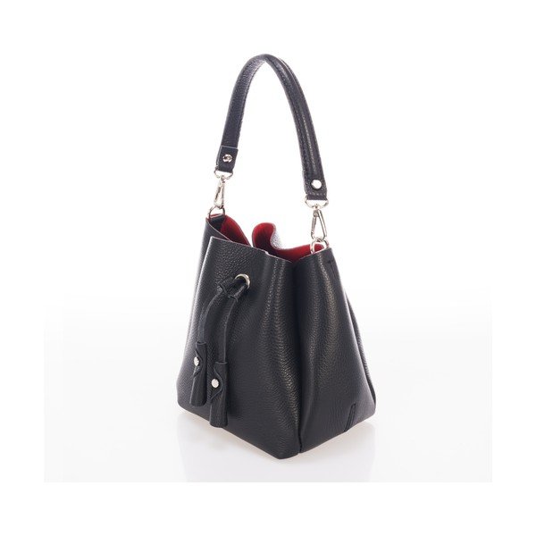 Czarna torebka skórzana Giorgio Costa Acca-image-2