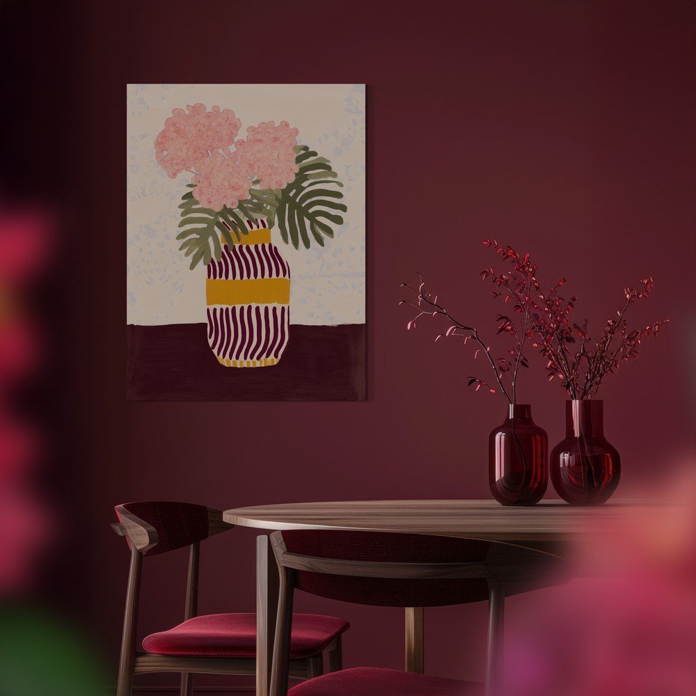 Obraz 60x80 cm Striped Vase – Styler (zdjęcie 4)