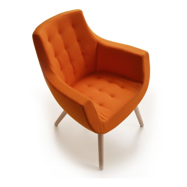 Pomarańczowe krzesło Woody Bureau Zago
