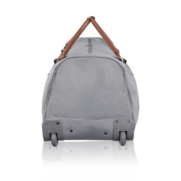 Jasnoszara torba podróżna na kółkach GENTLEMAN FARMER Oslo, 63 l-image-4