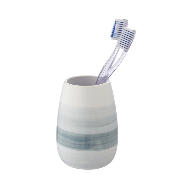 Biały ceramiczny kubek na szczoteczki do zębów Burgio – Wenko-image-2