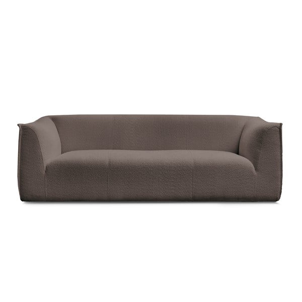 Brązowa sofa z materiału bouclé 242 cm Giorgia – Bobochic Paris