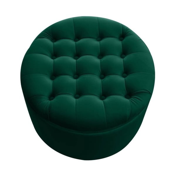 Ciemnozielony puf ze schowkiem JohnsonStyle Estrid French Velvet, ⌀ 52 cm-image-3