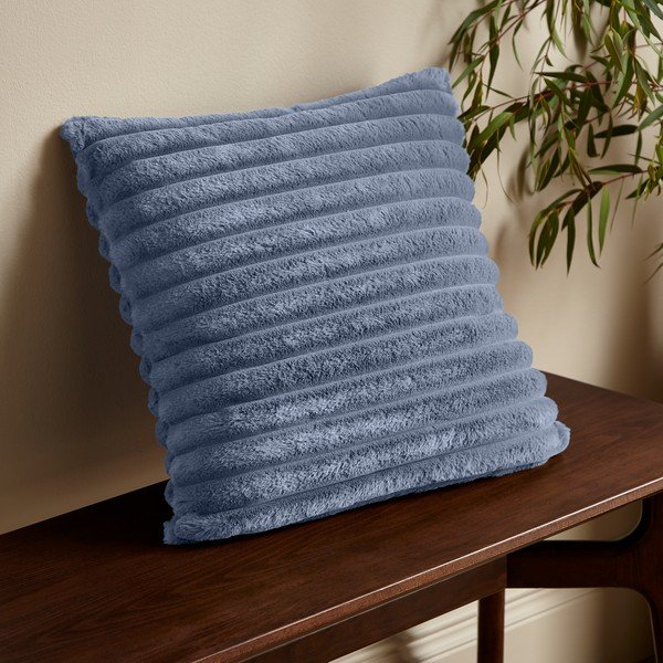 Poduszka dekoracyjna z mikropluszu 45x45 cm Cosy Ribbed – Catherine Lansfield-image-1