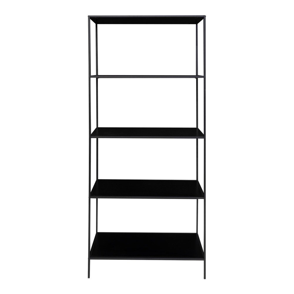 Czarny metalowy regał 80x170x36 cm Vita – House Nordic