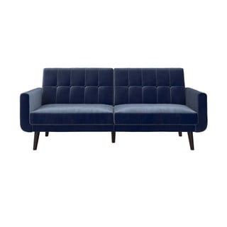Niebieska sofa rozkładana 201 cm Nola – Støraa