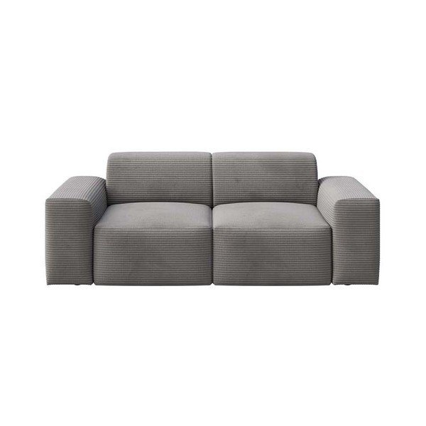 Szara sztruksowa sofa 205 cm Villet – Rodier