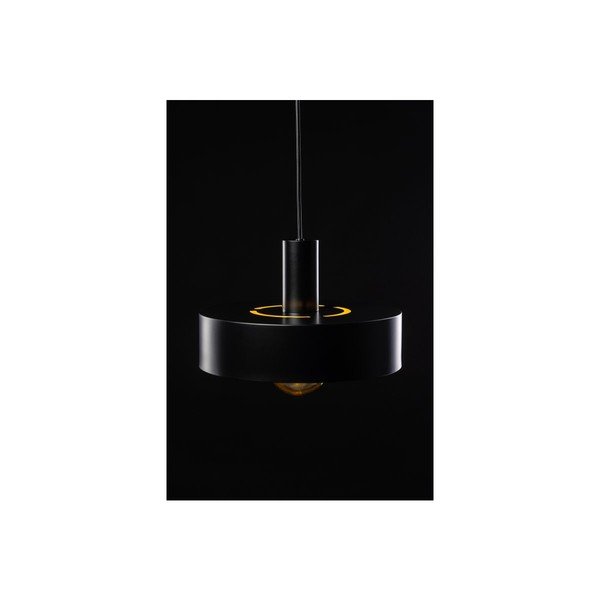 Czarna lampa wisząca z metalowym kloszem ø 30 cm Selvia II – GTV-image-2