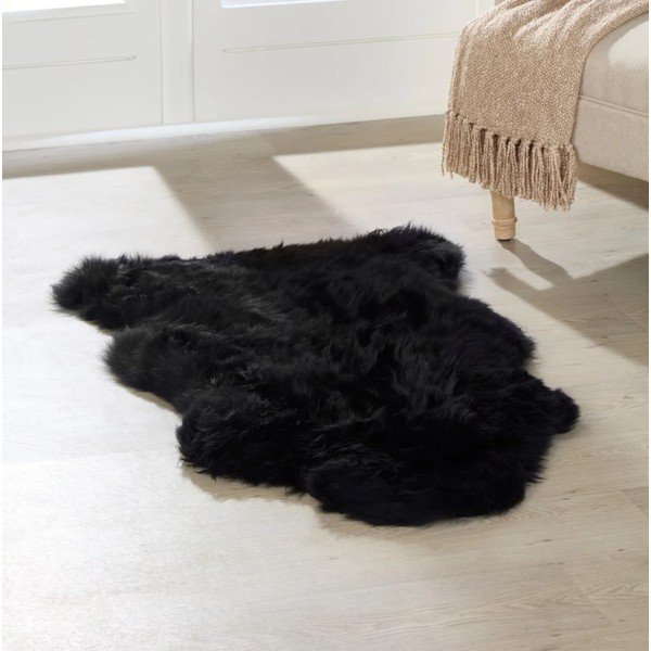 Czarna skóra owcza Native Natural Sheep, 120x60 cm-image-1