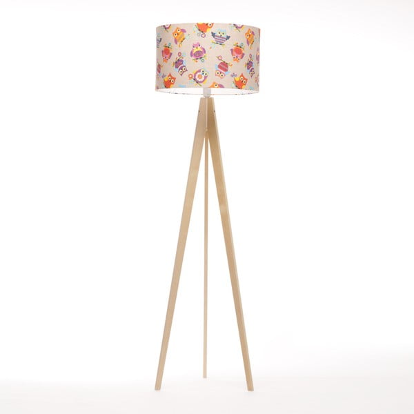 Lampa stojąca Artist Happy Ow Linnenl/Birch Natural, 125x42 cm