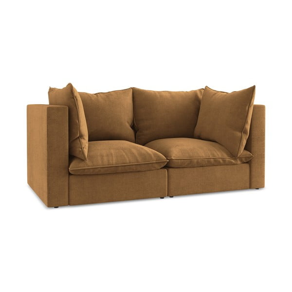 Sofa w kolorze terakoty 180 cm Manao – Makamii-image-1