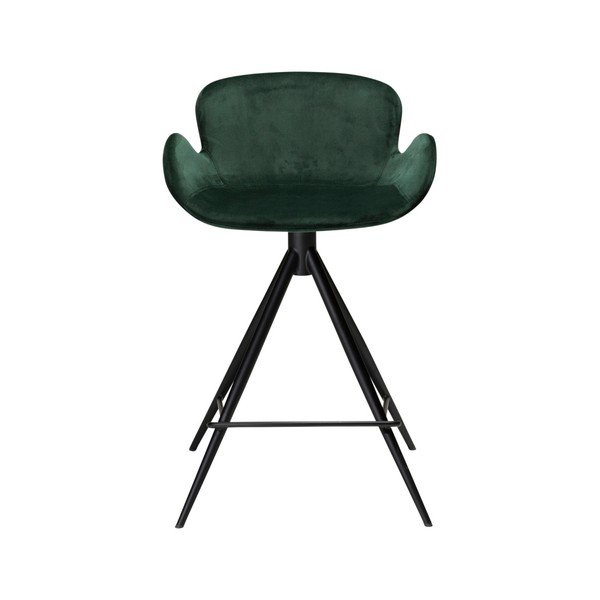 Ciemnozielony hoker DAN–FORM Denmark Gaia Velvet, wys. 87 cm-image-1