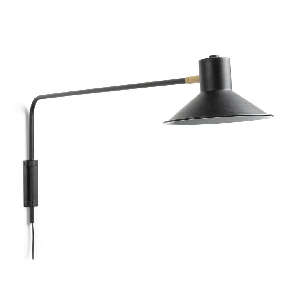 Czarny kinkiet ø 20 cm Aria – Kave Home