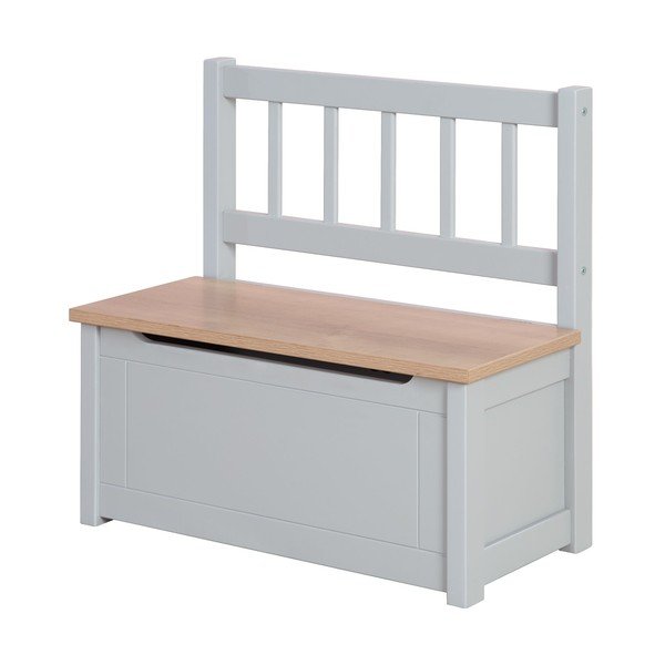 Szarobrązowa ławka dziecięca Woody – Roba