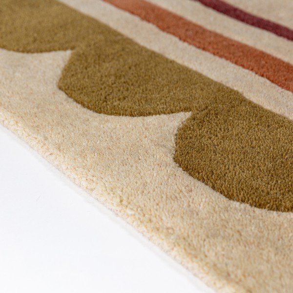 Wełniany chodnik tkany ręcznie w naturalnym kolorze 80x230 cm Lois – Flair Rugs-image-3